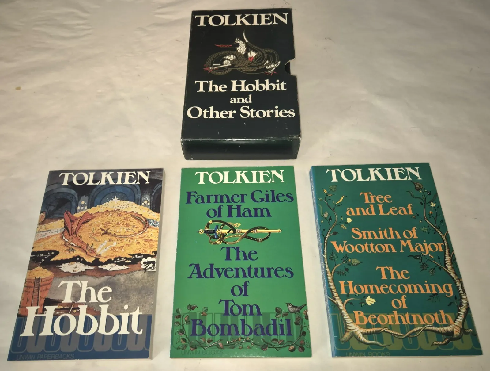 J.R.R .Tolkien, The Hobbit and Other Stories, 1975 Paperback Set