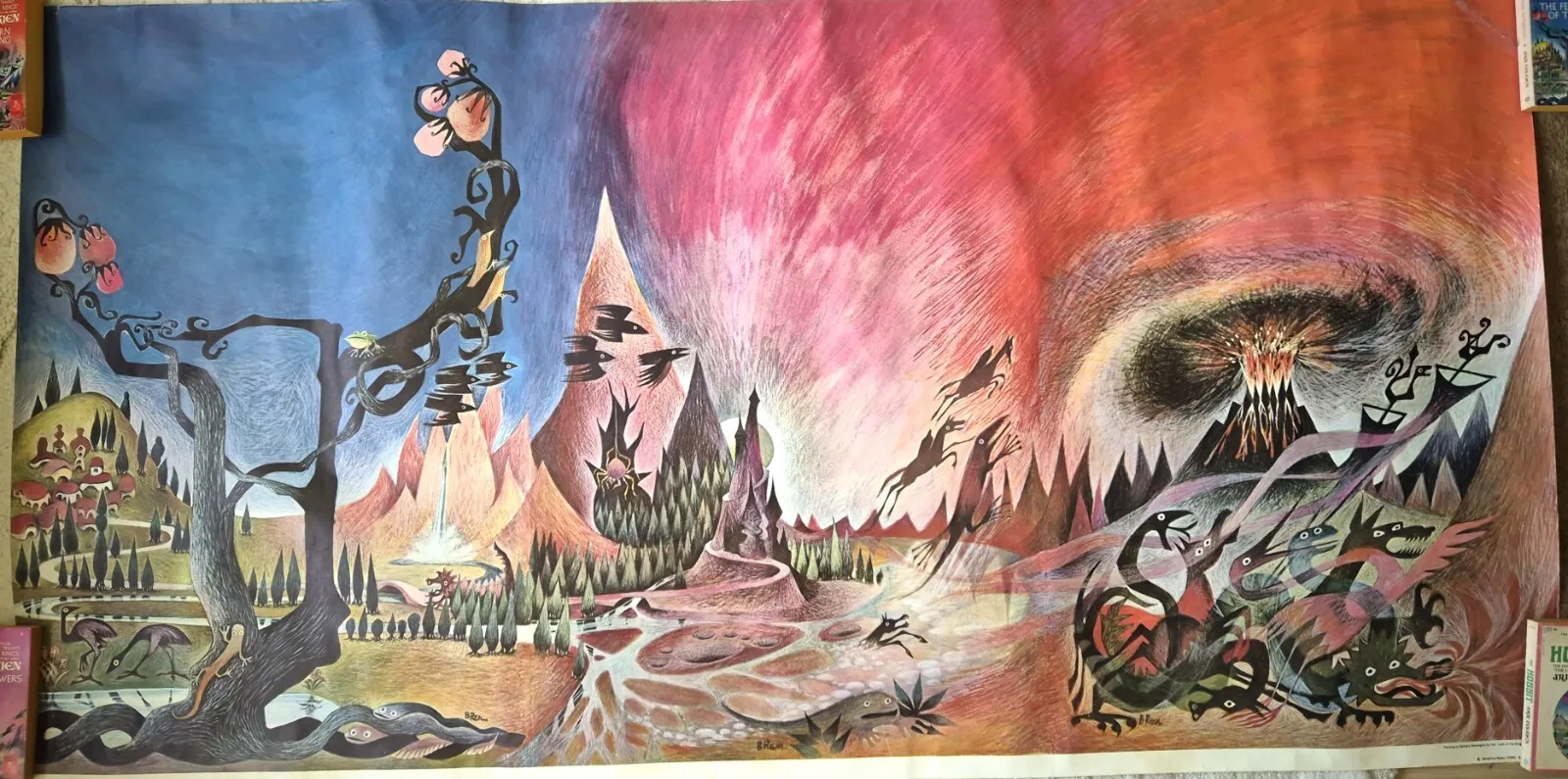 J.R.R. Tolkien, 1965 Ballantine Poster Wilderness, Fine, Art by Remington