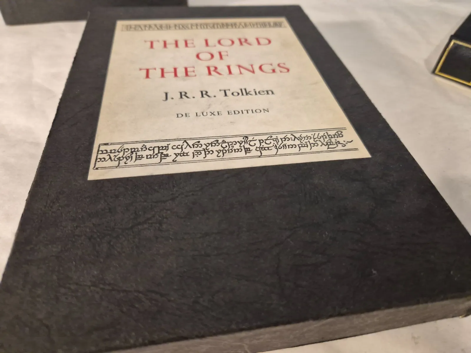 The Lord of the Rings. 4th 3-1 Deluxe, 1974 with rare paper box