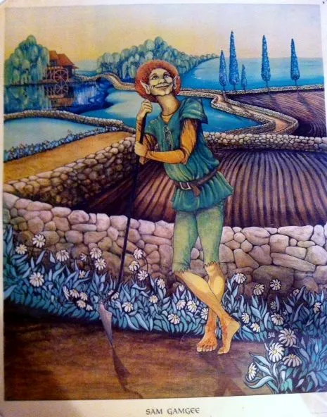 J.R.R. Tolkien, Vintage 1976 Poster by YA