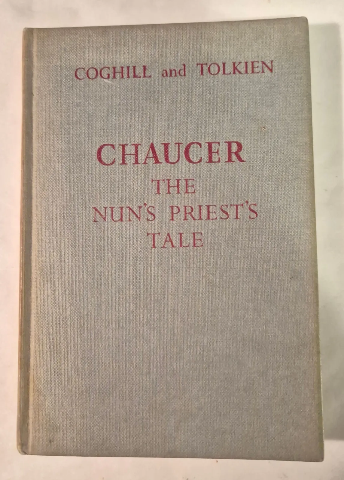 Christopher Tolkien, Chaucer The Nun's Priest's Tale, 1968 Reprint
