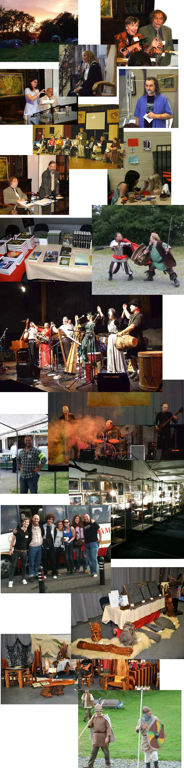 Collage of community events and performances