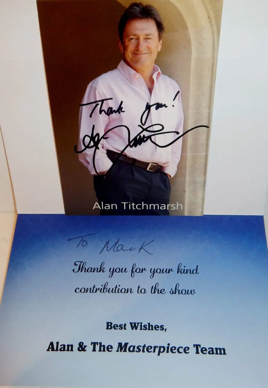 Thank-you card for the use of a first-edition Hobbit on television