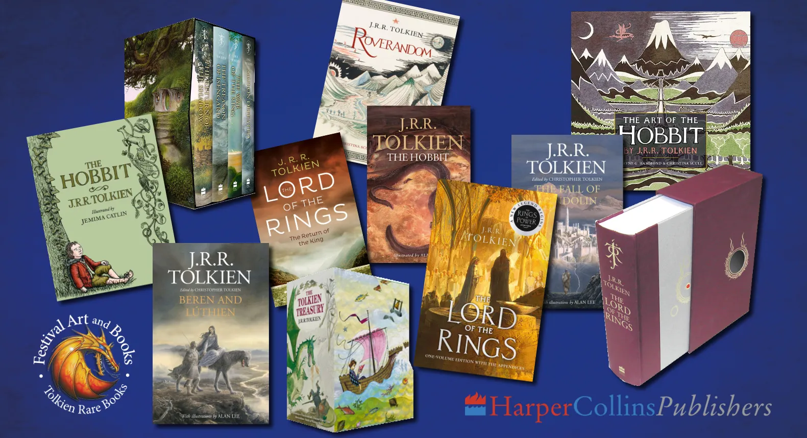 Collection of J.R.R. Tolkien books